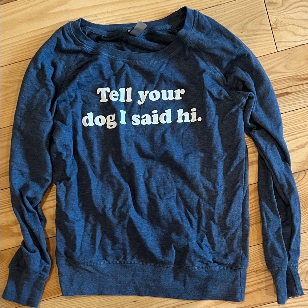 Blue Graphic Sweatshirt